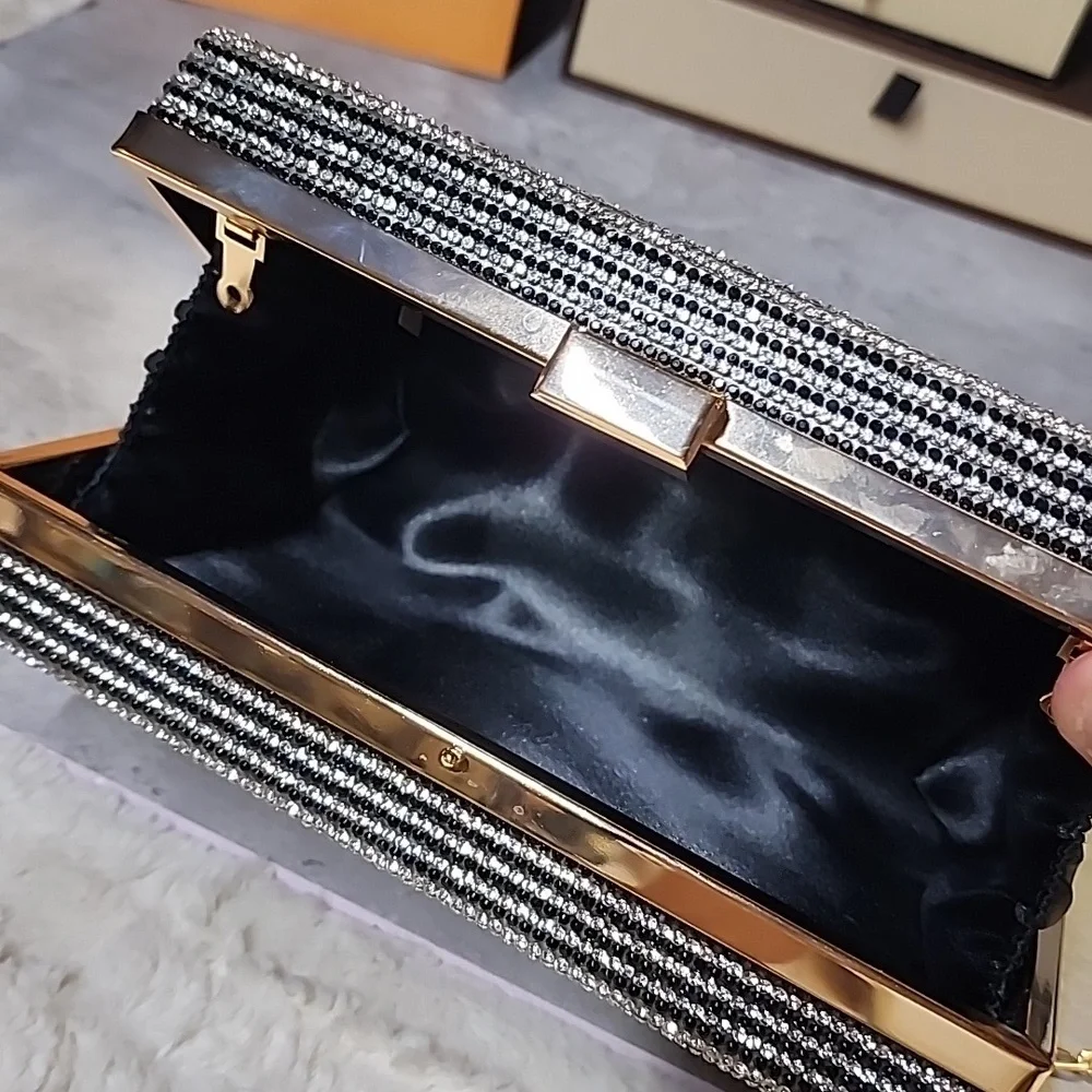 Rhinestone Boom box crossbody/ clutch bag - Picture 9 of 14